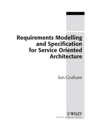 Cover image: Requirements Modelling and Specification for Service Oriented Architecture 1st edition 9780470775639