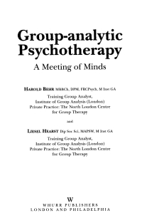 Cover image: Group-Analytic Psychotherapy: A Meeting of Minds 1st edition 9781861564757