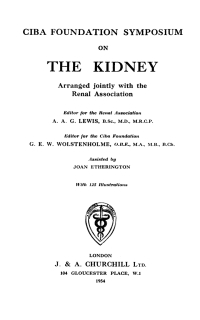 Cover image: The Kidney 1st edition 9780470715192