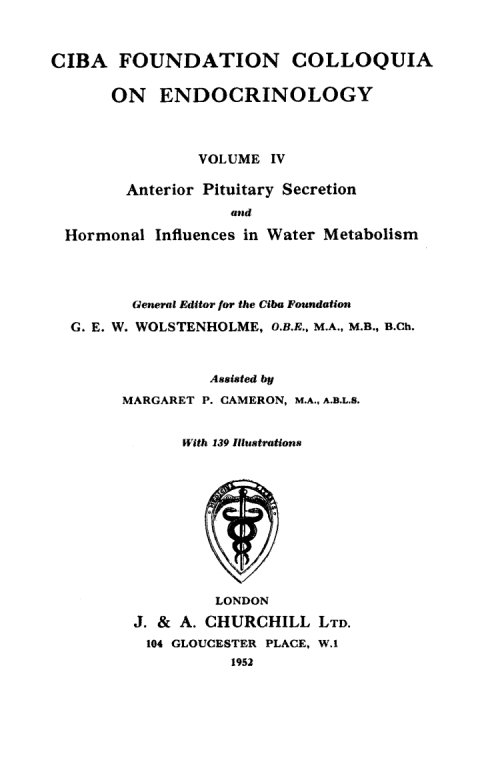 Anterior Pituitary Secretion, Volume 4: Book 1 of Colloquia on Endocrinology, 1st Edition - FULL INSTANT DOWNLOAD | PDF DOCX EPUB