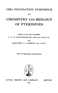 Imagen de portada: Chemistry and Biology of Pteridines 1st edition 9780470718919