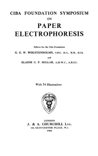 Imagen de portada: Paper Electrophoresis 1st edition 9780470722428