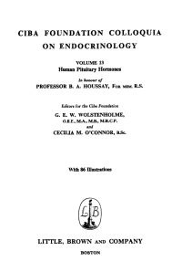 Cover image: Human Pituitary Hormones, Volume 13: Colloquia on Endocrinology 1st edition 9780470719183