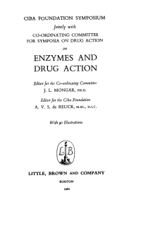 Imagen de portada: Enzymes and Drug Action 1st edition 9780470719251