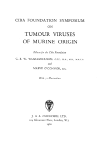 Imagen de portada: Tumour Viruses of Murine Origin 1st edition 9780470719275