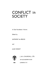 Cover image: Conflict in Society 1st edition 9780470722893