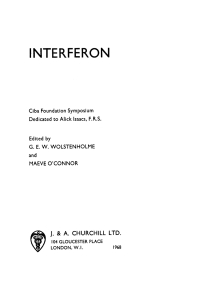 Imagen de portada: Interferon 1st edition 9780470719626