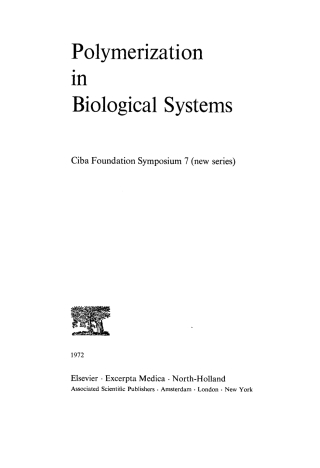 Cover image: Polymerization in Biological Systems 1st edition 9780470719909