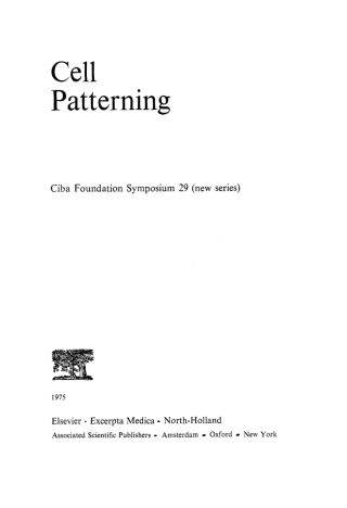 Imagen de portada: Cell Patterning 1st edition 9780470663219