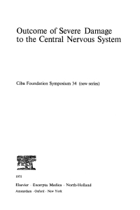 Cover image: Outcome of Severe Damage to the Central Nervous System 1st edition 9780470663264