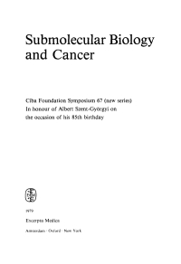 صورة الغلاف: Submolecular Biology and Cancer 1st edition 9780470720493