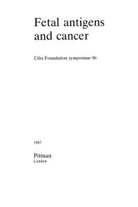 Imagen de portada: Fetal Antigens and Cancer 1st edition 9780470664148