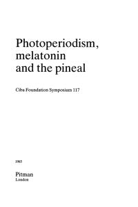 Cover image: Photoperiodism, Melatonin and the Pineal 1st edition 9780470664452