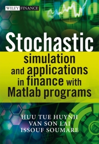 Cover image: Stochastic Simulation and Applications in Finance with MATLAB Programs 1st edition 9780470725382