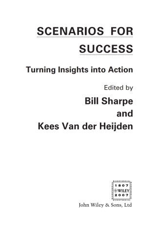 Cover image: Scenarios for Success 1st edition 9780470512982