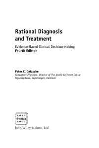 Titelbild: Rational Diagnosis and Treatment 4th edition 9780470515037