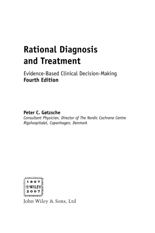 Immagine di copertina: Rational Diagnosis and Treatment 4th edition 9780470515037
