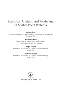 Cover image: Statistical Analysis and Modelling of Spatial Point Patterns 1st edition 9780470014912