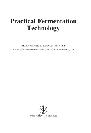 Cover image: Practical Fermentation Technology 1st edition 9780470014349