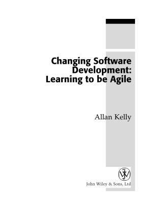 صورة الغلاف: Changing Software Development 1st edition 9780470515044