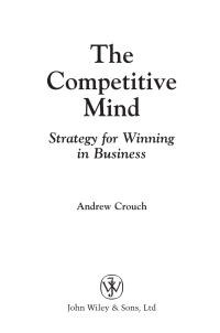 Cover image: The Competitive Mind 1st edition 9781405185622