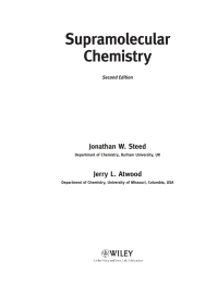 Imagen de portada: Supramolecular Chemistry 2nd edition 9780470512333