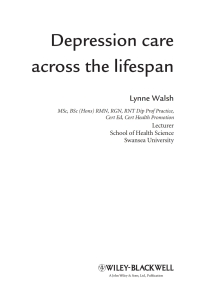 Cover image: Depression Care Across the Lifespan 1st edition 9780470517727