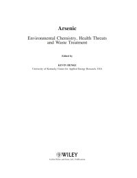 Cover image: Arsenic 1st edition 9780470027585