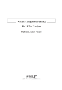 Imagen de portada: Wealth Management Planning 1st edition 9780470724248