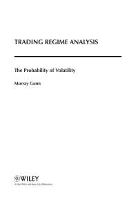 صورة الغلاف: Trading Regime Analysis 1st edition 9780470987858