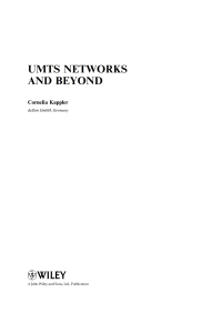 صورة الغلاف: UMTS Networks and Beyond 1st edition 9780470031902