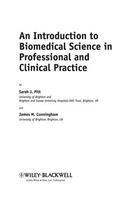 Cover image: An Introduction to Biomedical Science in Professional and Clinical Practice 1st edition 9780470057155