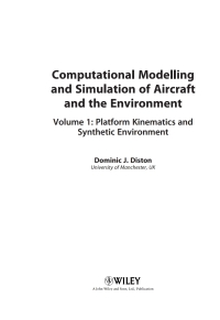 Cover image: Computational Modelling and Simulation of Aircraft and the Environment, Volume 1 1st edition 9780470018408