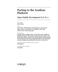 Cover image: Porting to the Symbian Platform 1st edition 9780470744192