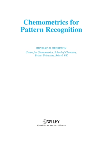 Cover image: Chemometrics for Pattern Recognition 1st edition 9780470987254