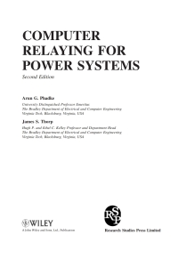 Imagen de portada: Computer Relaying for Power Systems 1st edition 9780470057131