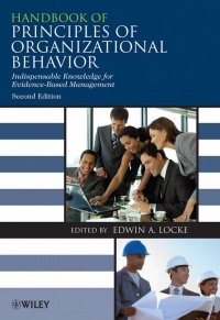 Imagen de portada: Handbook of Principles of Organizational Behavior 2nd edition 9780470740958