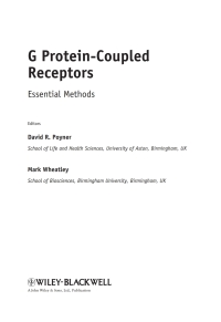 Cover image: G Protein-Coupled Receptors: Essential Methods 1st edition 9780470749142