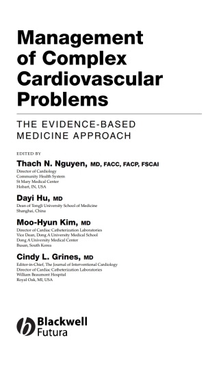 Cover image: Management of Complex Cardiovascular Problems: The Evidence-Based Medicine Approach 3rd edition 9781405140317