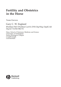 صورة الغلاف: Fertility and Obstetrics in the Horse 3rd edition 9781405120951