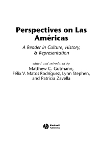 صورة الغلاف: Perspectives on Las Américas 1st edition 9780631222965