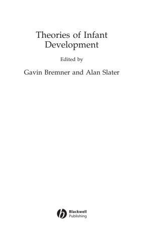 Cover image: Theories of Infant Development 1st edition 9780631233374