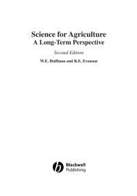 Imagen de portada: Science for Agriculture 2nd edition 9780813806884