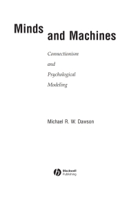 Cover image: Minds and Machines 1st edition 9781405113489