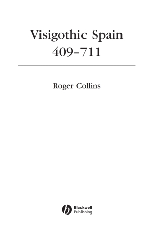 Titelbild: Visigothic Spain 409 - 711 1st edition 9781405149662