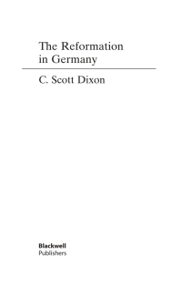 صورة الغلاف: The Reformation in Germany 1st edition 9780631202523