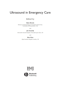 Cover image: Ultrasound in Emergency Care 1st edition 9780727917317