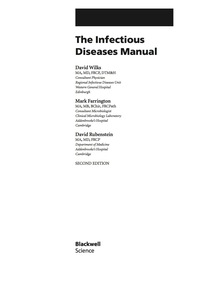 Cover image: Infectious Diseases Manual 2nd edition 9780632064175