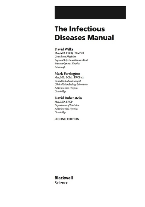 Infectious Diseases Manual, 2nd Edition - FULL INSTANT DOWNLOAD | PDF DOCX EPUB