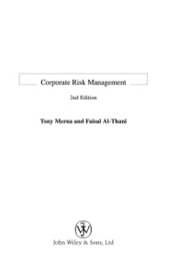 Cover image: Corporate Risk Management 2nd edition 9780470518335